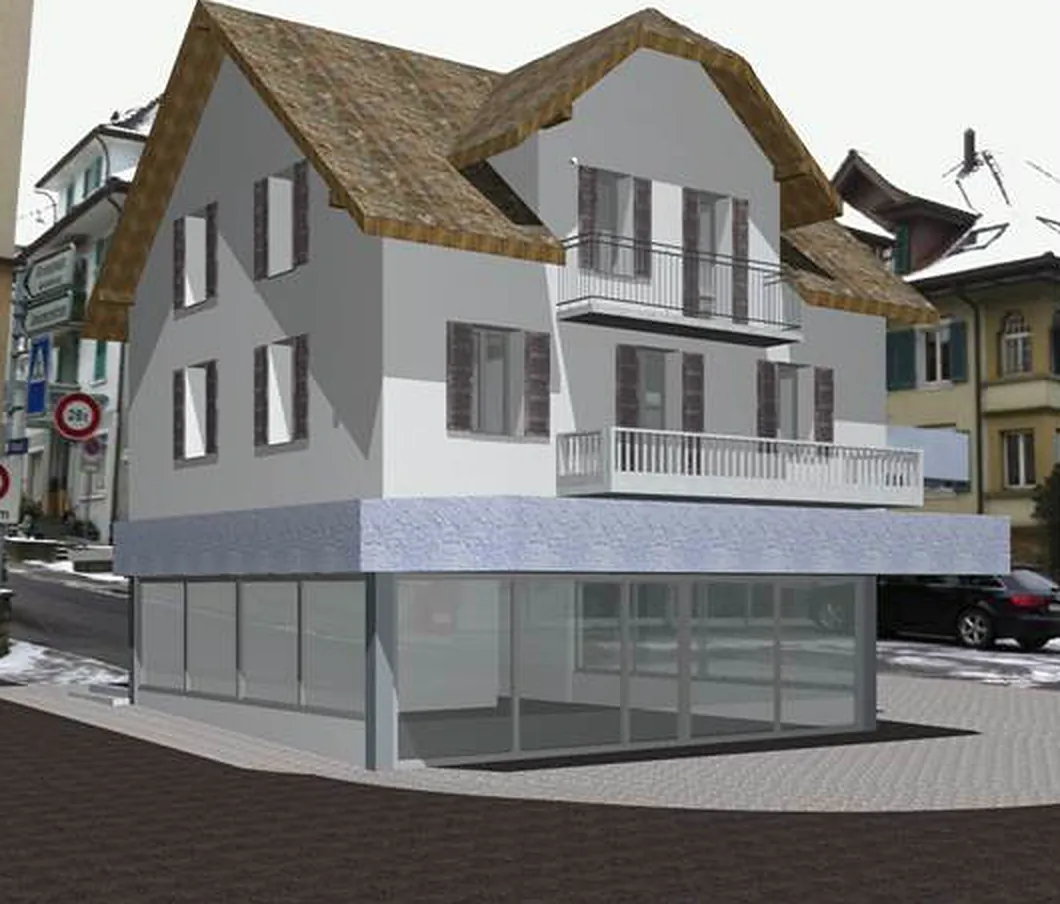 Umbau Geschäftshaus in Hergiswil, Visualisierung des Projekts